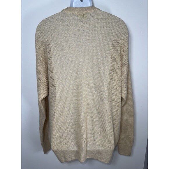 Aries Beige Mohair Blend Crew Neck Sweater Lightweight Men Large - Picture 5 of 7